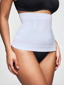 SHAPORA Women's Solid Color Everyday Waist Shaper - White - View 2