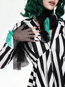 ROMWE Avant Halloween Cosplay Costume - Black and White - View 2