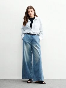 CUCCOO BIZCHIC Women's Fashion Versatile Tassel Black Flat Slide Sandals, Comfortable Lightweight Slip-On Flat Sandals