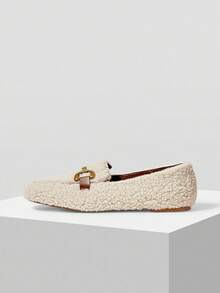 MOTF METAL DECOR FUZZY FLATS FOR CHRISTMAS - Apricot - View 4