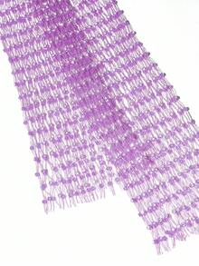 SHEIN Unity Women's Rhinestone Fishnet Cropped Top, Suitable For Bar, Party, Music Festival - Dusty Purple - View 5