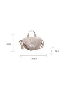 Joivida 1 件简约时尚斜挎包，男女休闲轻便单肩包，可调节带宽，肩带，便携斜挎包 - 彩色 - 查看 6