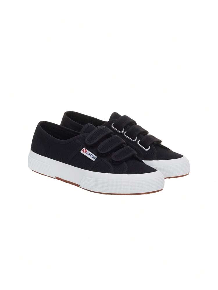 Superga 2750-COT3STRAPU Unisex Sneaker Black / White S00BN20 - Black and White - View 4