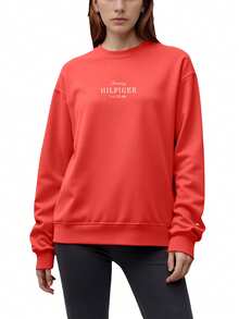 Tommy Hilfiger Women's Sweatshirt Primary Red - Red - View 2