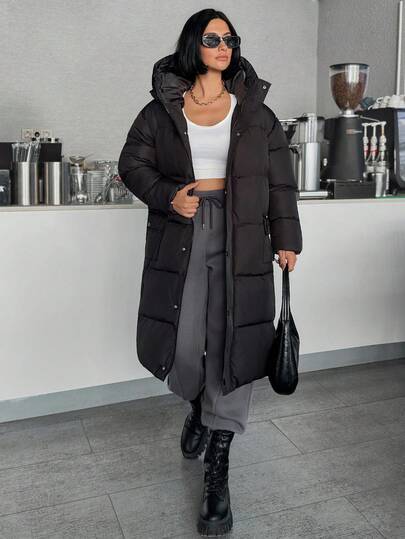 CLARA VERO Women, Winter, Snow Ski, Long Length, Fur Faux, Pocket, Zipper, Brown, Regular Fit, Long Puffer Coat Women Womens Winter Coats Long Winter Jacket Women Womens Puffer Jacket Hooded Puffer Coat Long Jacket For Women Long Coat Winter Coat Women Long Coats For Women Outerwear Women