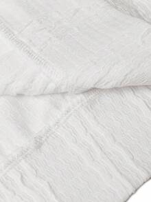 Manfinity Homme Men's Hooded Pocket Casual White Long Sleeve Pullover Sweatshirt Men Lightweight Hoodie - White - View 6