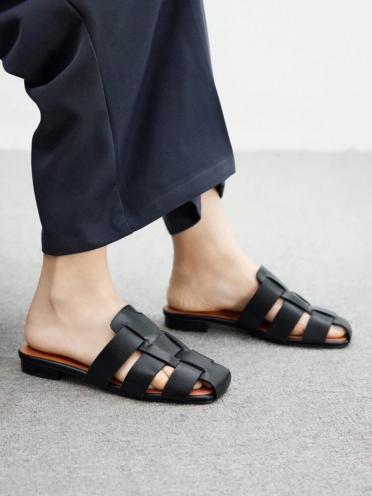 CUCCOO BIZCHIC Woven Closed Toe, Casual & Versatile, Flat & Comfortable To Wear