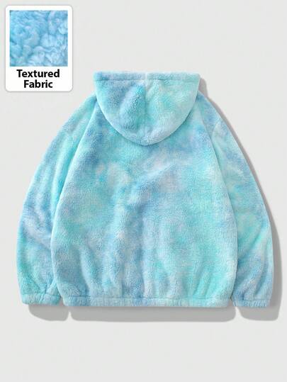 Street Life Men's Autumn/Winter Long Sleeve Tie-Dye Zipper Front Casual Hoodie Jacket