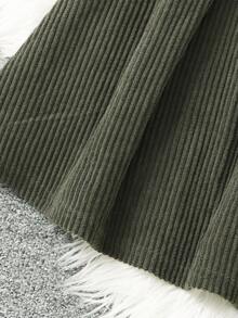 SHEIN Teen Girls' Elegant Casual Knit Patchwork Leopard Print Long Sleeve Dress - Multicolor - View 6