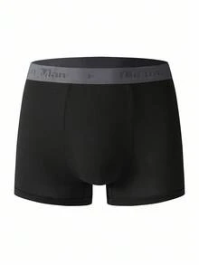 Manfinity Underwear&Sleepwear Basics 5pcs/Pack Plus Size Men's Boxer Briefs