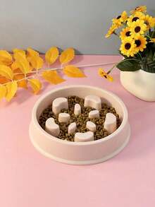 Zazumi Pet Supplies Dog Slow Feeder Bowl Flower Shape Anti-Choke Plastic Feeding Bowl For Dogs