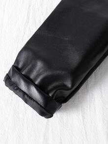 SHEIN 4-7 Years Old Young Boy Fashion Casual Minimalist Stand Collar Oblique Zipper Soft Hunting Jacket, Suitable For Camping, Retro Theme Parties, Outdoor Gatherings In Spring And Autumn Fall Winter