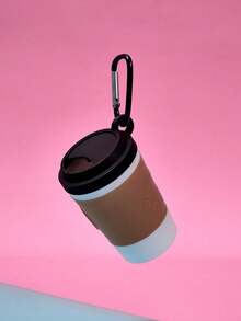 PETSIN Coffee Cup Pet Garbage Bag Dispenser, Portable Outdoor Dog Poop Bag Holder - Khaki - View 4