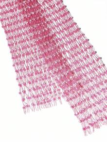 EgrlEra 女士水钻渔网短款上衣，适合酒吧、派对、音乐节 - 淺粉色 - 查看 5