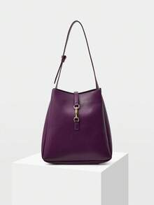 MOTF WOMEN'S SIMPLE COMMUTING SHOULDER BAG, EYE-CATCHING WORK BAGS FOR WOMEN - Elegant purple - View 1