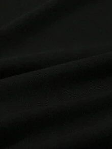 SHEIN 女宝宝休闲时尚创意卡通可爱蓝色花卉兔子字母图案印花卫衣和打底裤两件套 - 彩色 - 查看 5