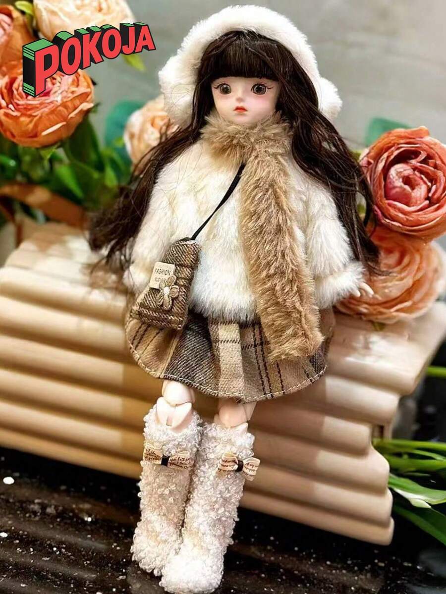 1PC Forest Theme Highly Attractively 30cm BJD Outfit Set Girl Single Doll Princess Figure Toy Gift For Teens Collectors Birthday Party