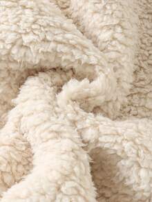 Cozy Pixies 男婴秋冬卡通图案保暖内衬连帽长袖连体衣，百搭舒适 - 杏色 - 查看 8