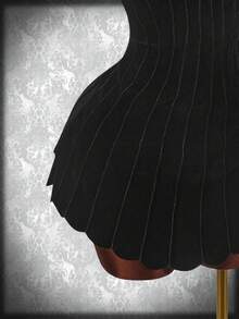 Y2K Amplova Women's Solid Color Toothpick Striped Design Fashionable Bodycon Cami Mini Dress Orange Dress - Black - View 5