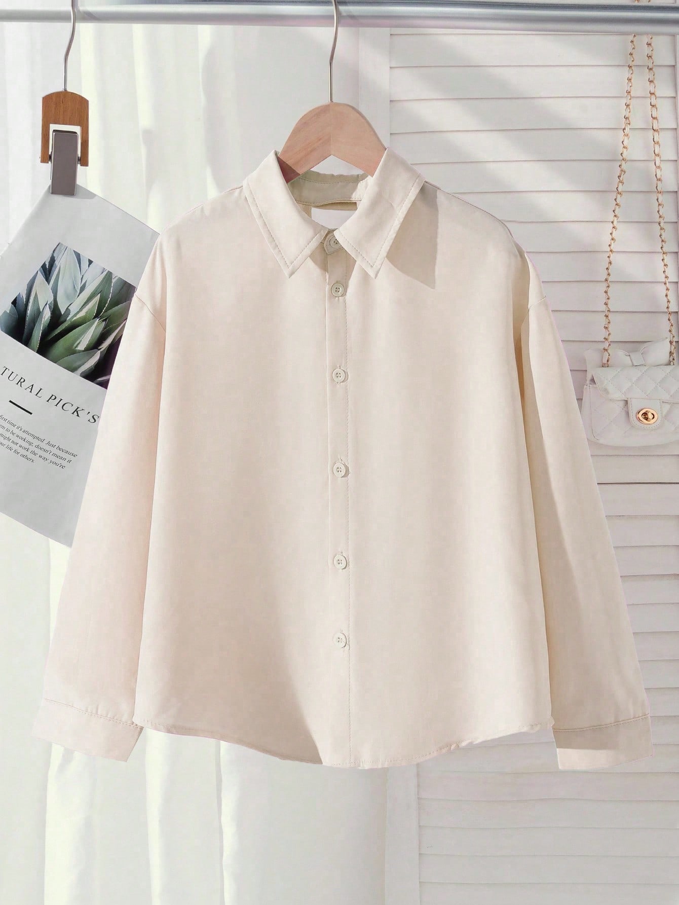 Elladie kids قميص أكمام طويلة وردي للفتيات المراهق...