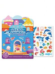 Zazumi Kids Jelly Sticker Book Quiet Time Early Learning Educational Toy For Toddlers Develop Fine Motor Skills Hands On Brain Teaser Puzzle Activity - Multicolor - View 14