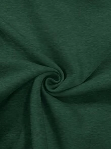 EMERY ROSE Camiseta de manga larga con estampado de árbol de Navidad para mujer