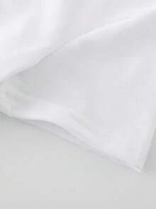 SHEIN Playful Pals Christmas Newborn Baby Boy Fashionable Creative Cartoon Cute Reindeer Red & Black Plaid Numeral Graphic Funny Slogan Print Round Neck Short Sleeve Bodysuit, Suitable For All Seasons - White - View 6