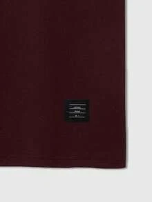 Manfinity Homme 3 件男士休闲宽松圆领短袖 T 恤，夏季 - 黑色 - 查看 5