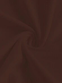 SHEIN Essnce 女款休闲马术骑手图案细肩带长袖T恤，适合春季 - 巧克力棕 - 查看 6