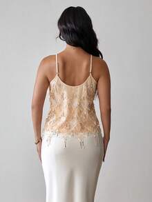 Chiquease 女士性感亮片吊带背心，适合派对和聚会