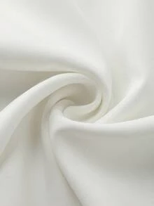 GlowEve 女士百搭撞色中长裙，独特设计高腰垂坠裙 - 黑色 - 查看 7