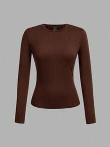 Tseoso Bộ 3 áo thun dài tay ôm dáng màu đen trắng, thích hợp cho mùa thu đông, 95% cotton - Nhiều màu - Xem 5