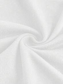 SHEIN EZwear 2pcs/Set Women White Crew Neck Casual Slim Fit Long Sleeve T-Shirt Set, Suitable For Autumn/Winter,White Shirt - White - View 9