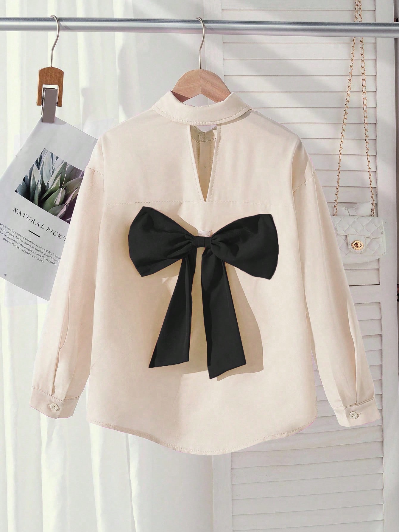 Elladie kids قميص أكمام طويلة وردي للفتيات المراهق...