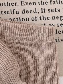 Sparklyn Young Girls Knitted Sweater & Pants 2-Piece Set, Casual & Cute, Thick For Autumn/Winter Fall