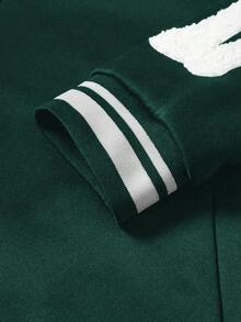 Manfinity EMRG Áo khoác Varsity cổ bẻ, tay dài, đơn hàng khuy, thường ngày, in chữ cho nam. Trang phục Halloween cho nam, Y2K, Thời trang đường phố, Trở lại trường, Quà tặng cho bạn trai Áo khoác xanh lá cây, Áo khoác Letterman, Áo khoác đua xe, Trang phục mùa đông cho nam, Quà tặng hoàn hảo cho bạn trai, Cực kỳ thời trang cho trang phục đường phố, Trường học & Halloween, Mùa thu - Nhiều màu - Xem 3