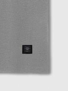 Manfinity Homme 2 piezas Camisetas de manga corta casuales y holgadas, versátiles y sencillas para hombres - Negro - Ver 3