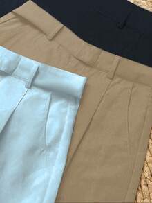 INAWLY 3 件套女士休闲长裤，适合通勤、户外、办公室、夏季和秋季（不含腰带） - 彩色 - 查看 6
