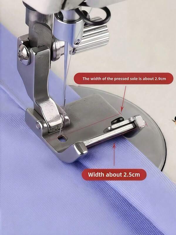 1pc Home Sewing Machine Multi-Function Press Foot - Universal Sewing Tool With Linear Positioner For Accurate Alignment