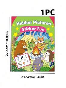 Zazumi 1PC Brain Teaser Quiet Book Find And Color Activity Sensory Learning Toy Educational Puzzle Games For Focus And Early Development - Multicolor - View 8