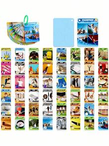 Zazumi 1SET Toddler Flash Cards Everyday Objects Vehicles Traffic Signs Space Astronomy Preschool Learning Toys For Kids Brain Development Attention Span Realistic Photos - Multicolor - View 13