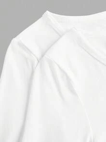 Tseoso 2pcs/Set Women Cotton Knit Cardigan Long Sleeve T-Shirt, Chic Outfit For Autumn/Winter