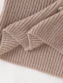 Sparklyn Young Girls Knitted Sweater & Pants 2-Piece Set, Casual & Cute, Thick For Autumn/Winter Fall