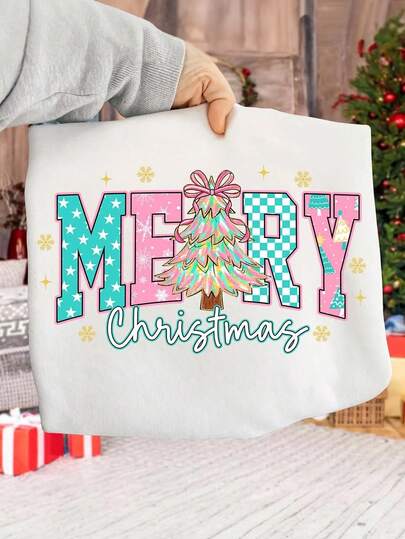 INAWLY Women Sweatshirt, Happy New Year Sweatshirts, Christmas Tops, Happy NewYear 2026 Gift, Family Matching New Years Shirts.Xmas Party Tee Top.CuteChristmas Holiday Gift Siblings Gift, Gift For Sister, Gift For Mom, Mother's DayGifts, Casual Minimalist Fashion Sweatshirts