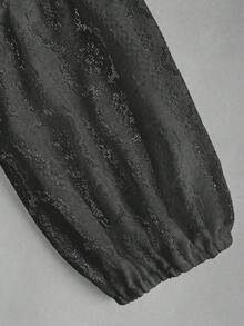 Fairmaia Traditional German Women's V-Neck Lantern Sleeve Top