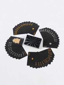 Luxuriöse goldene Spielkarten - wasserfest, ideal für Magie & Party Unterhaltung, PVC Material ist für Partynutzung geeignet, kreative Spielsachen, Karten- und Pokerserie, Texas Poker