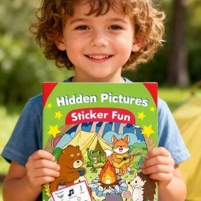 Zazumi 1 cuốn sách tương tác rèn luyện trí não, hoạt động tìm và tô màu, đồ chơi học tập cảm giác, trò chơi xếp hình giáo dục giúp tăng khả năng tập trung và phát triển sớm.