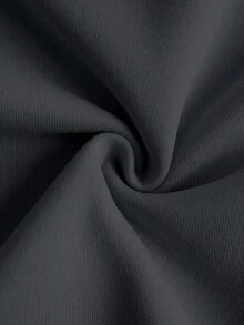 EMERY ROSE Women's Letter Printed Hot Round Neck Sweatshirt - Dark Grey - View 5