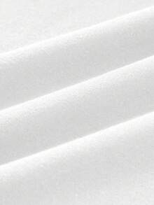 SHEIN EZwear 3pcs Women Crew Neck Casual Fitted Long Sleeve T-Shirt Set, Suitable For Autumn/Winter,White Shirt