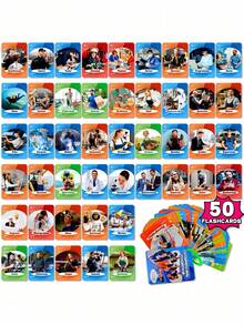 1SET Toddler Flash Cards Realistic Photo Fruits Vegetables Sports Occupations Behavior Preschool Learning Toys For Brain Development Attention - Multicolor - View 9